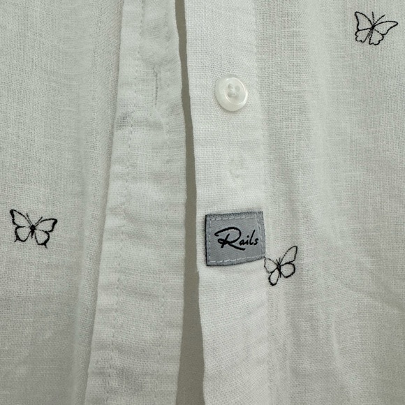 Rails Charli Butterfly-Print Blouse - Picture 8 of 8